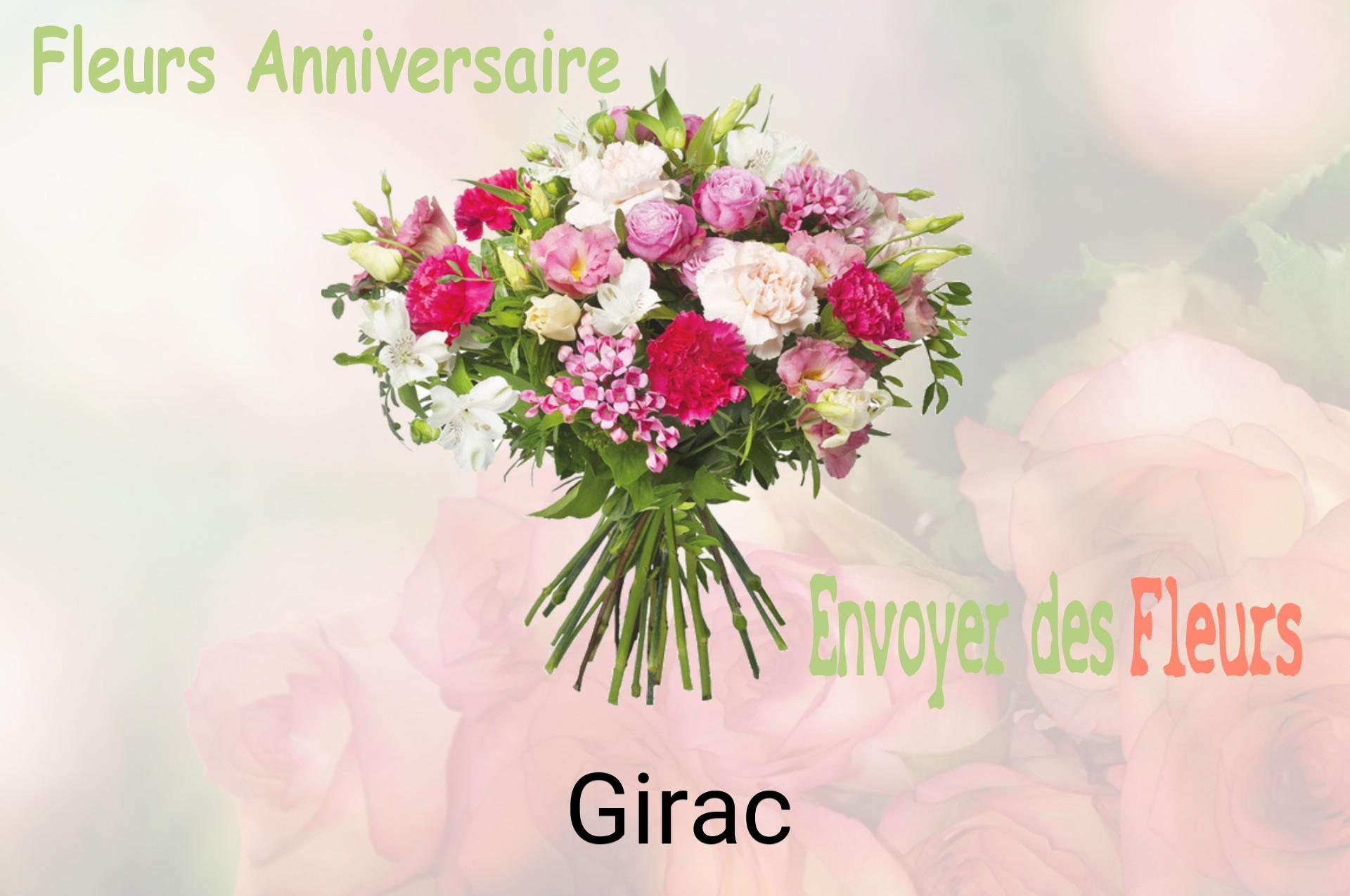 Bouquet de fleurs d’anniversaire livré à Girac